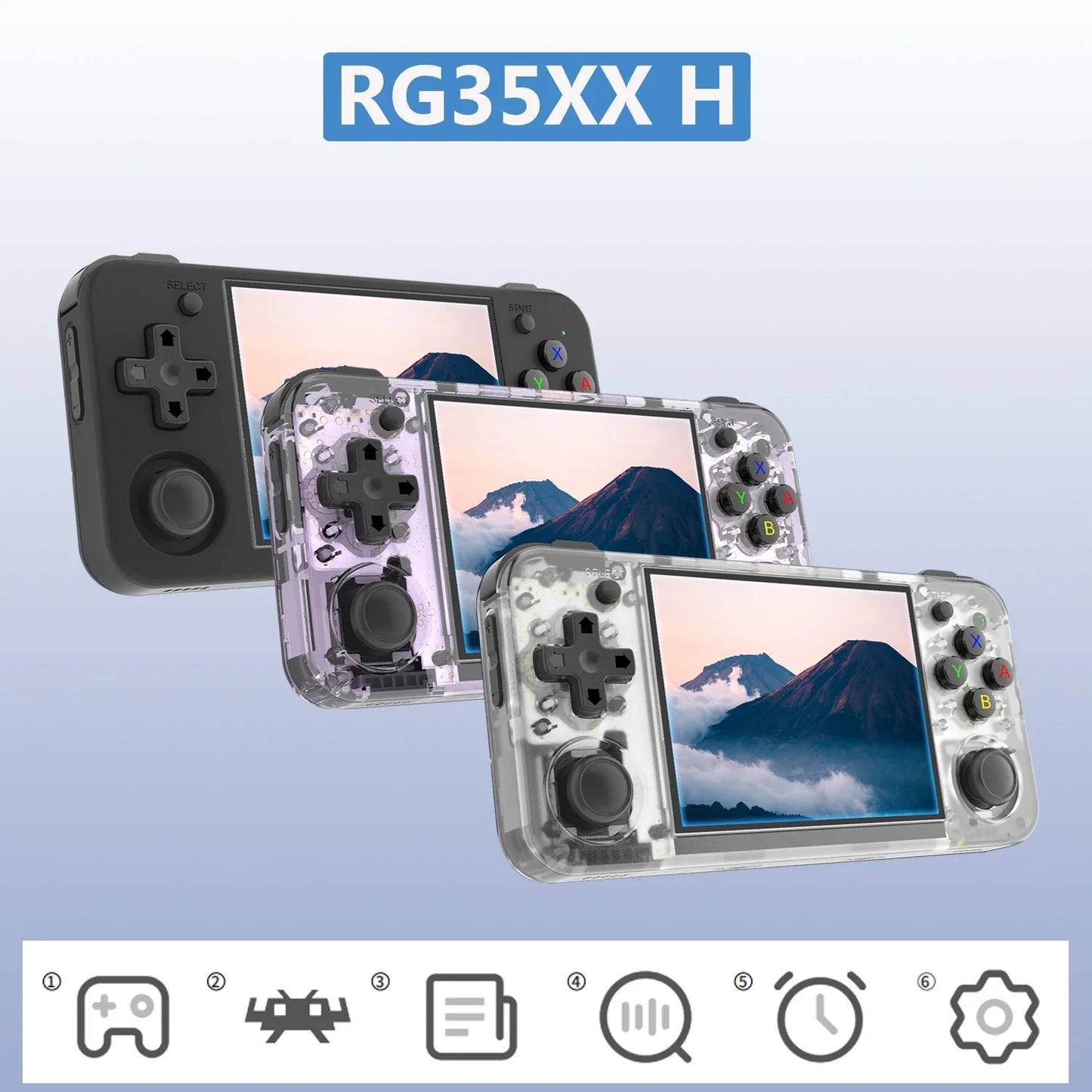 RG35XX H Handheld Game Console