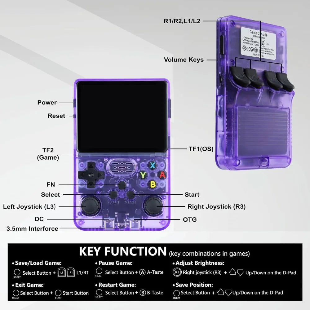 R36S Retro Handheld Game Console
