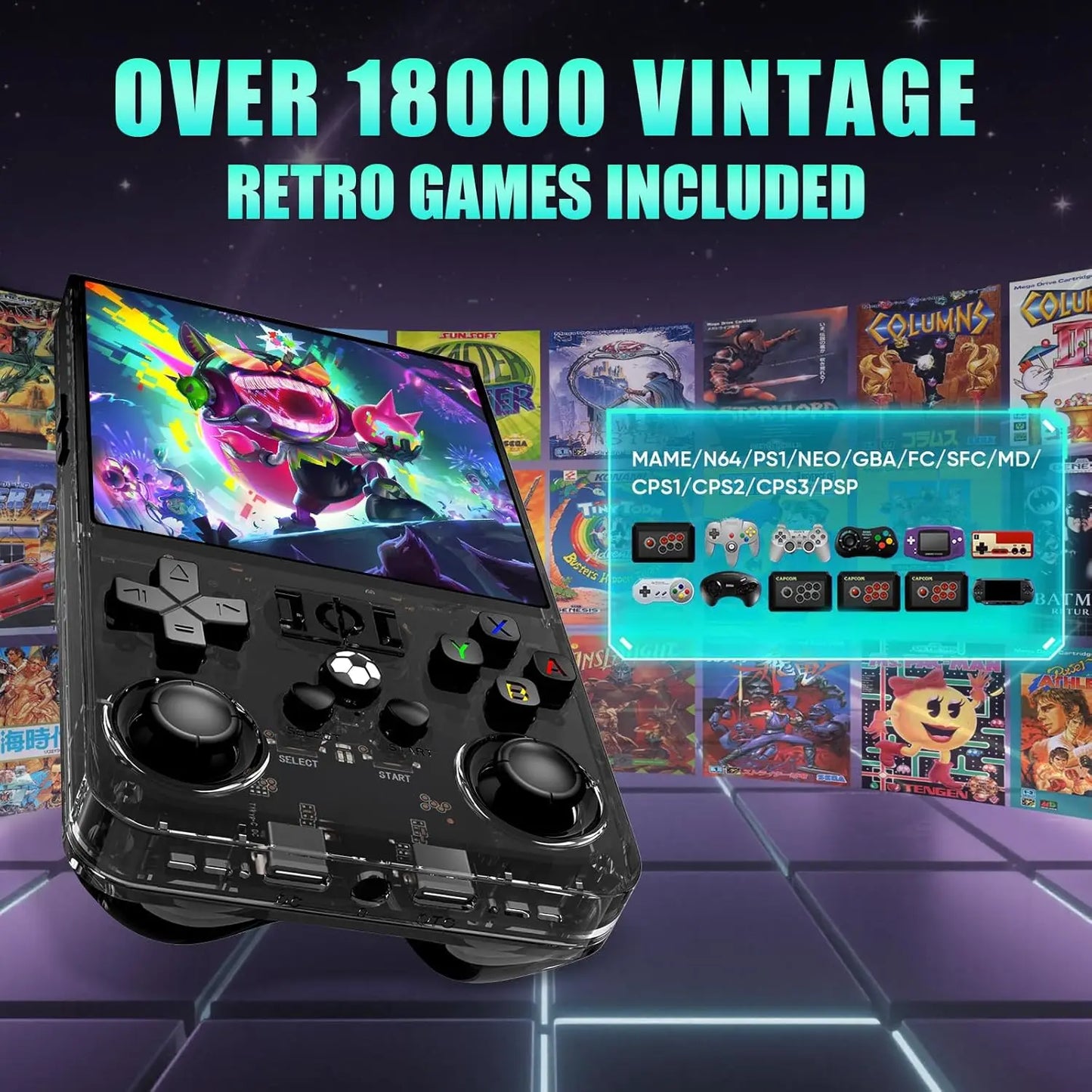 R36MAX Retro Handheld Game Console