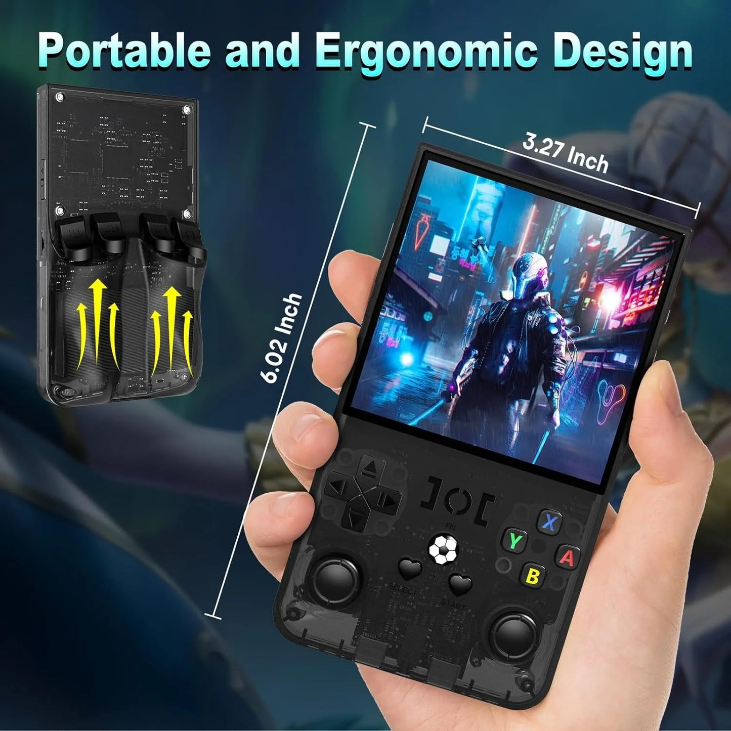 R36MAX Retro Handheld Game Console