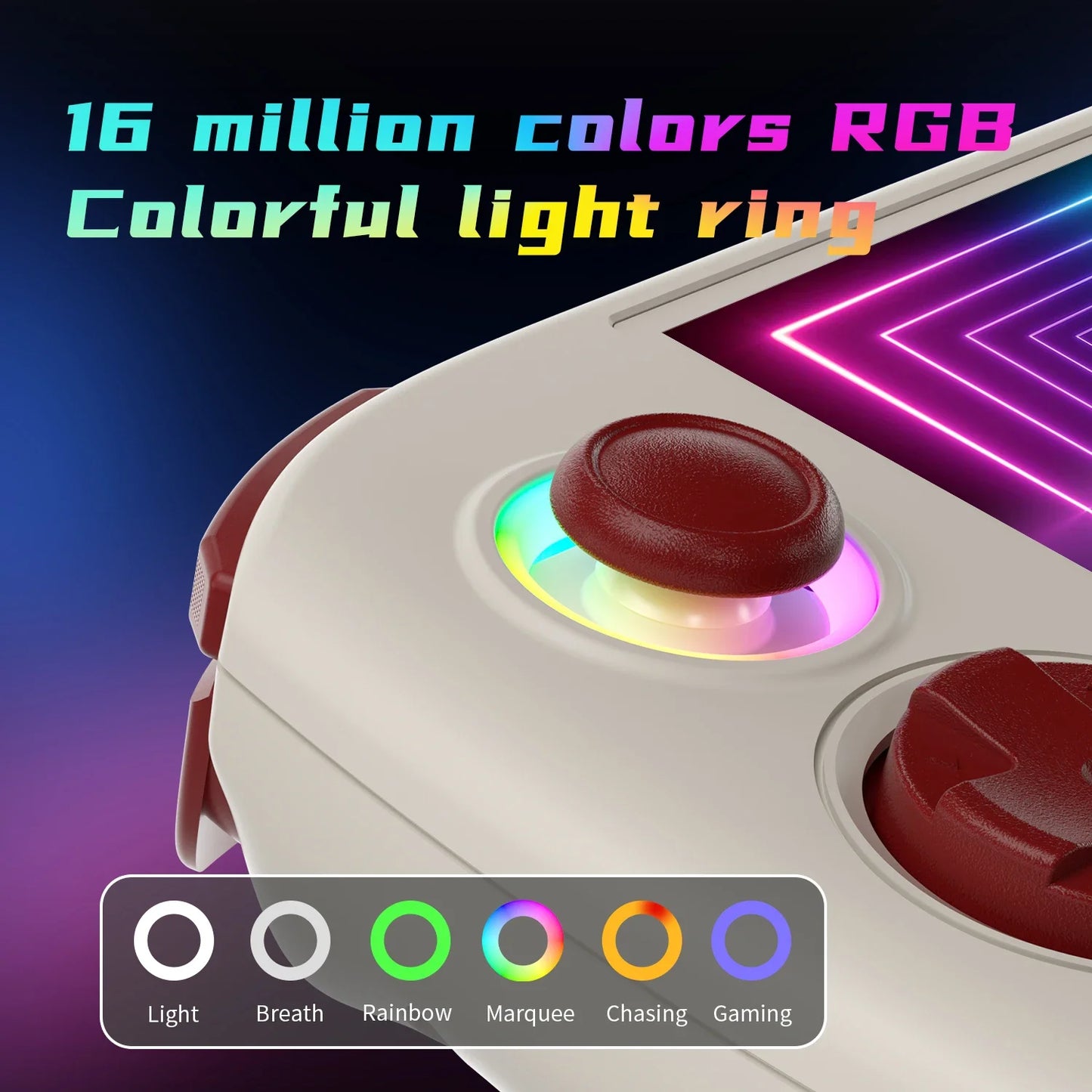 RG Cube Handheld Game Console 3.95'' IPS Touch Screen Android13 RGB Lighting Effect RGCUBE Streaming Retro Video Player