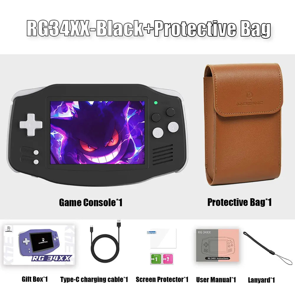 RG34XX 64 Bit Linux System Retro Handheld Game Player 3.4-inch IPS Screen HDMI-compatible 3500 mAh Video Game Console
