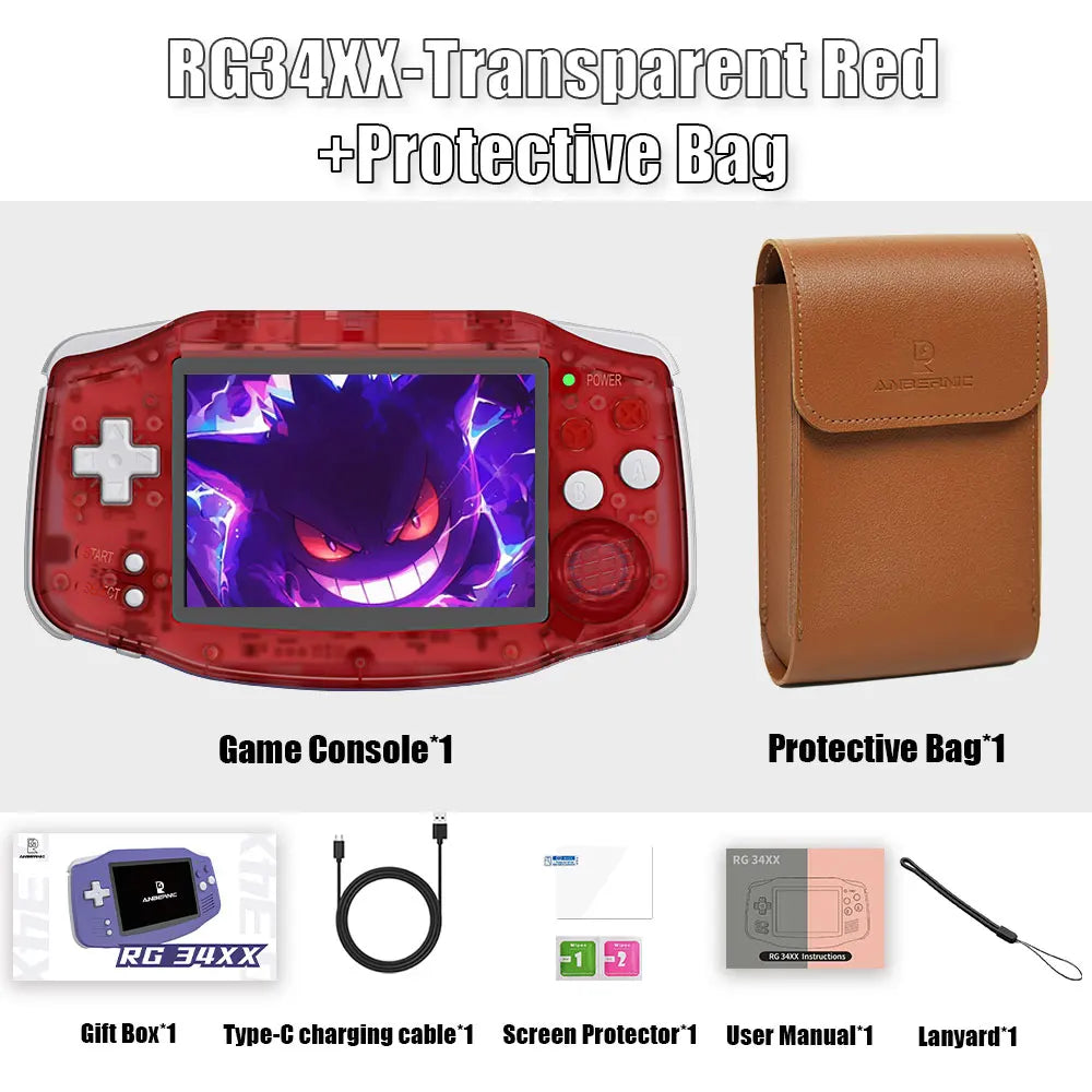 RG34XX 64 Bit Linux System Retro Handheld Game Player 3.4-inch IPS Screen HDMI-compatible 3500 mAh Video Game Console