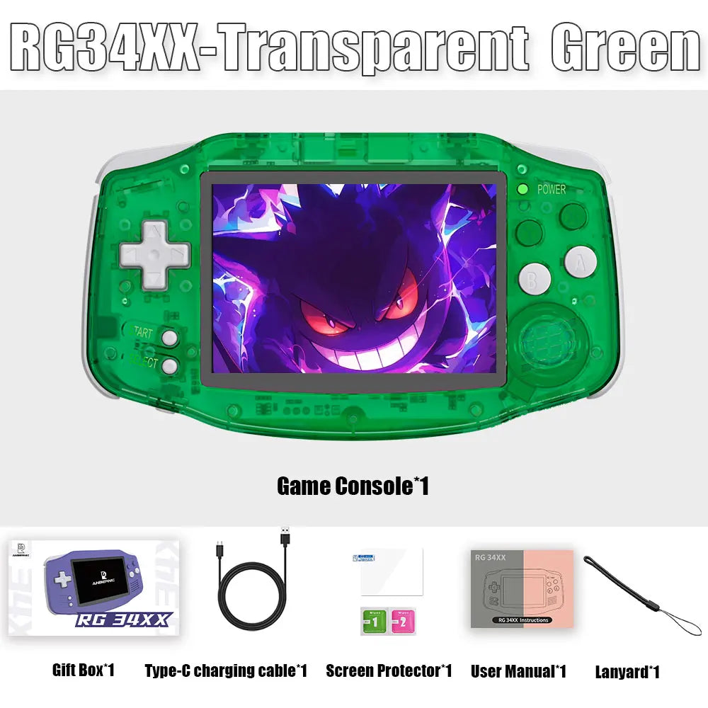 RG34XX 64 Bit Linux System Retro Handheld Game Player 3.4-inch IPS Screen HDMI-compatible 3500 mAh Video Game Console