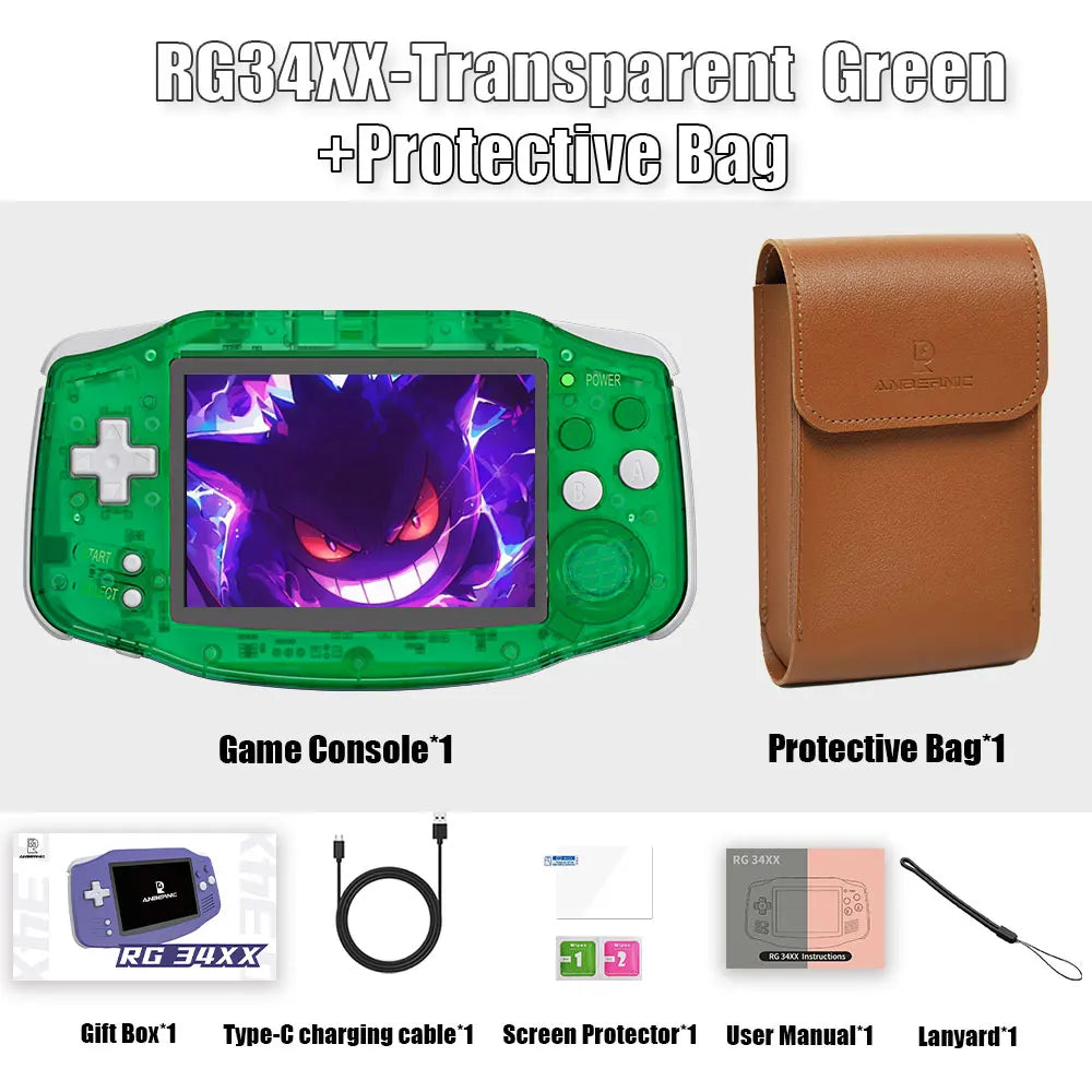 RG34XX 64 Bit Linux System Retro Handheld Game Player 3.4-inch IPS Screen HDMI-compatible 3500 mAh Video Game Console