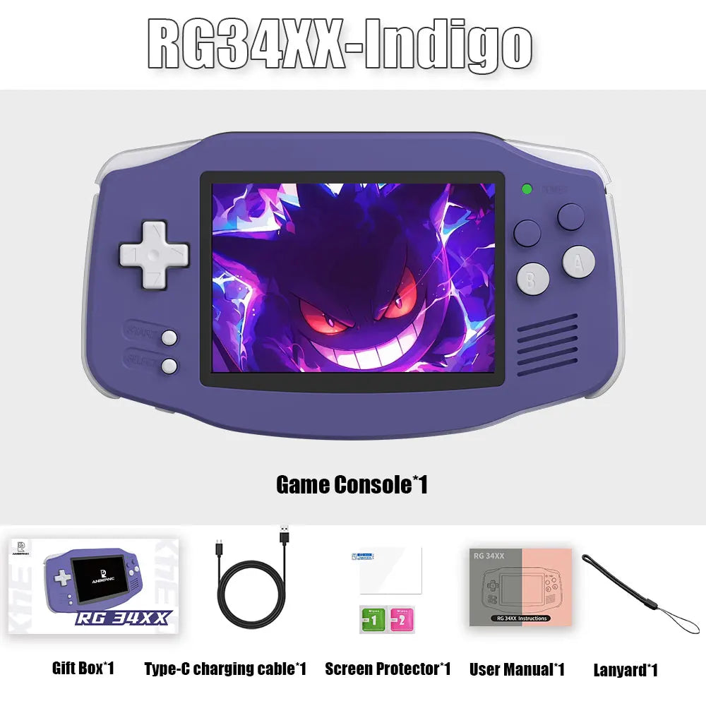 RG34XX 64 Bit Linux System Retro Handheld Game Player 3.4-inch IPS Screen HDMI-compatible 3500 mAh Video Game Console