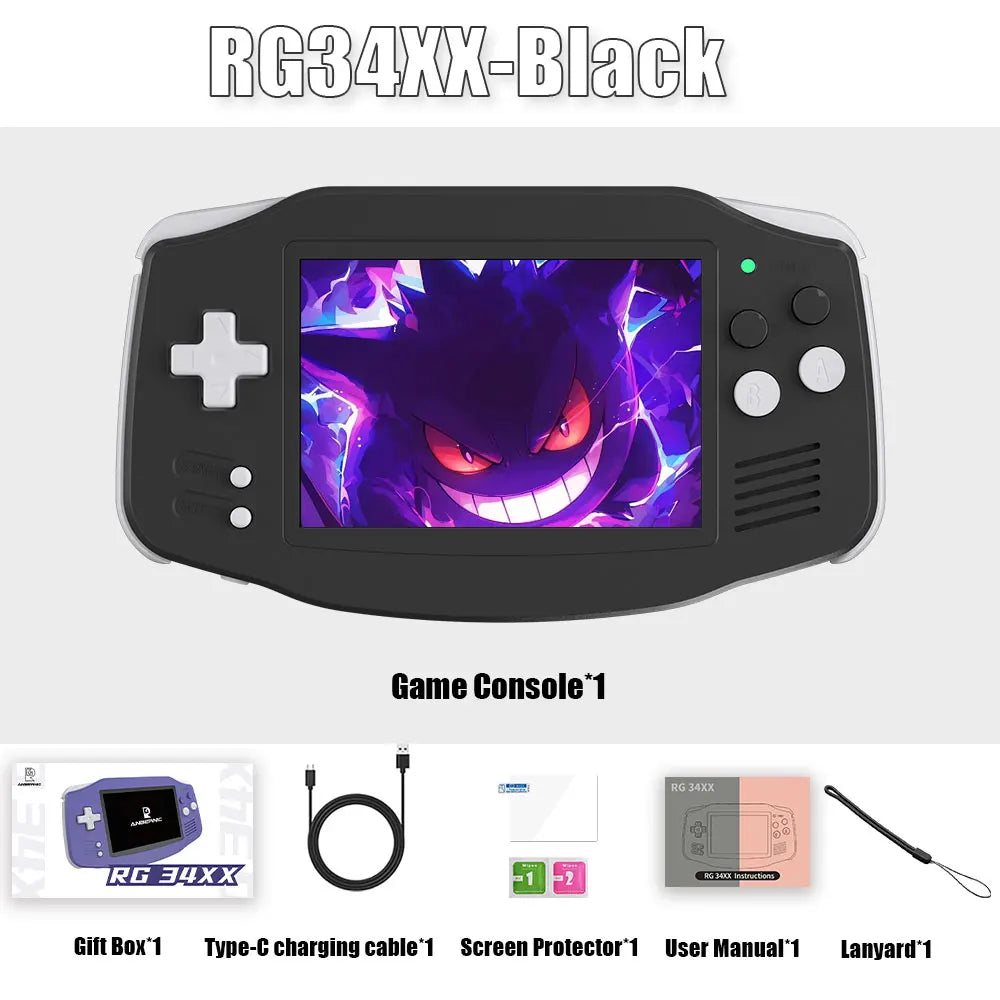 RG34XX 64 Bit Linux System Retro Handheld Game Player 3.4-inch IPS Screen HDMI-compatible 3500 mAh Video Game Console
