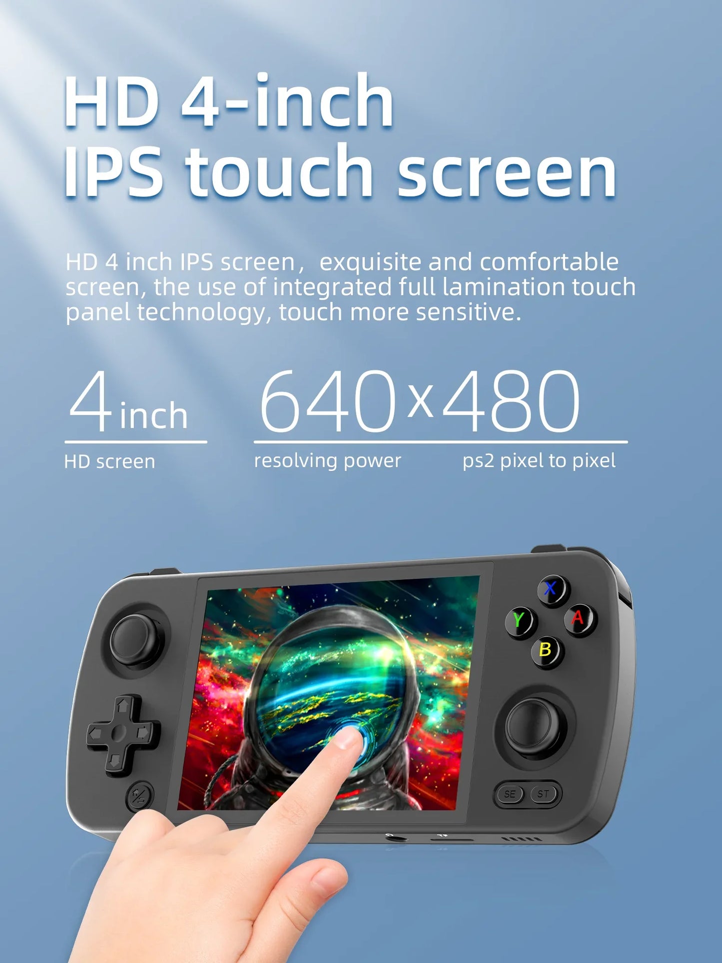 RG405M Handheld Game Console 4'' IPS Touch Screen Android12 System Metal Shell Retro Video Game Player 4500mAh Battery
