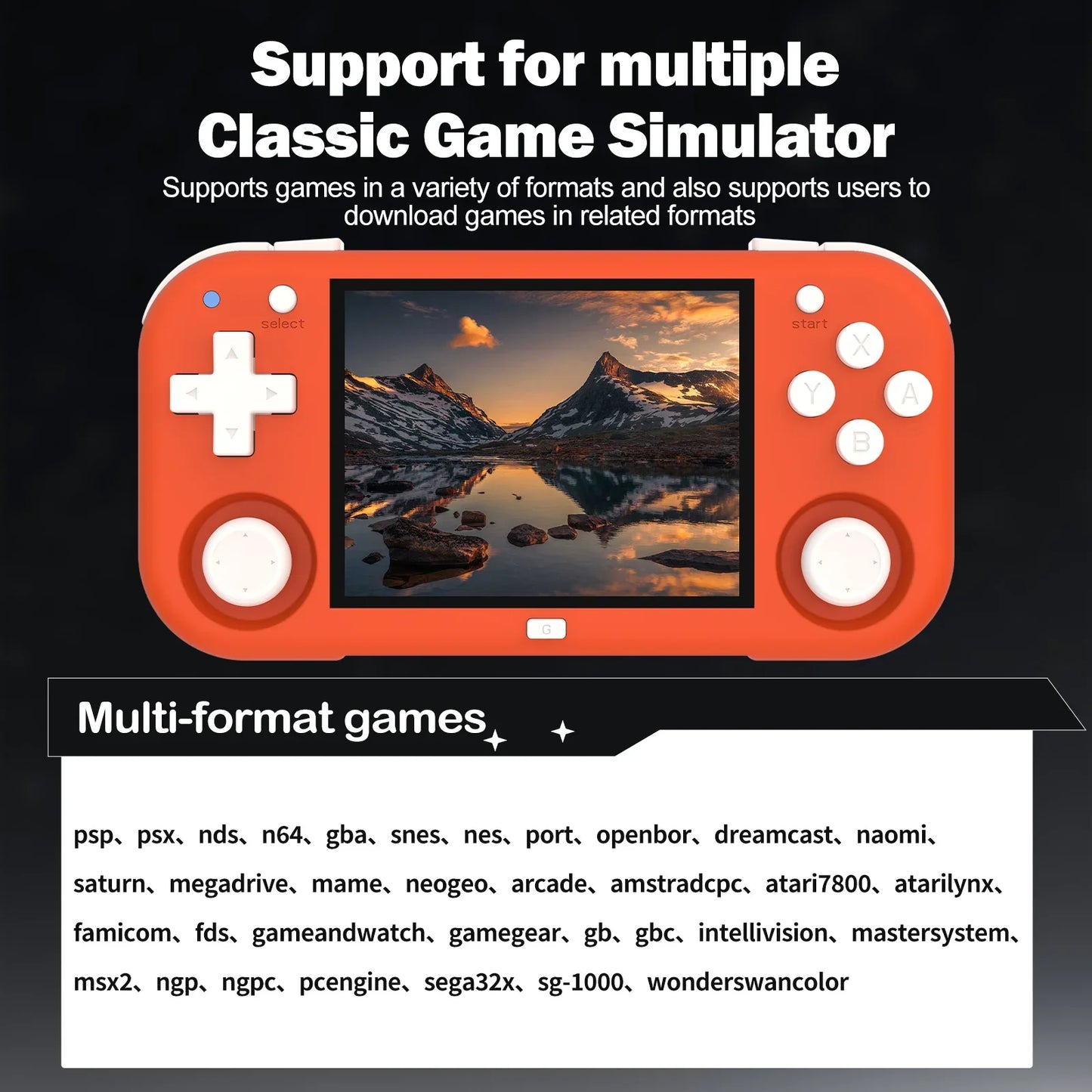 XU MINI M Handheld Game Console 2.8'' Screen Linux OS MINIM Retro Simulator Video Player Portable Console Children Gifts