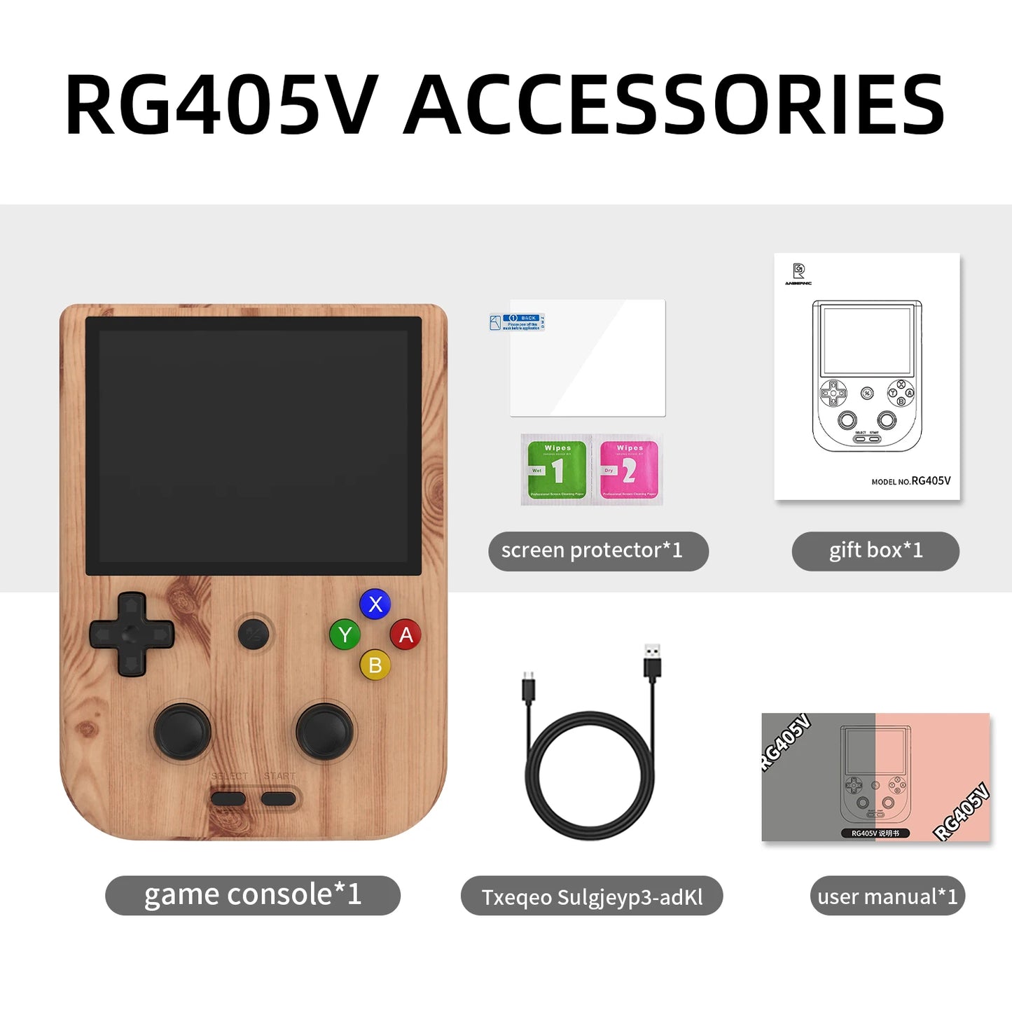 RG405V Handheld Game Console 4’’ Touch Screen Android12 Somatosensory Gyroscope Streaming Retro Game Console Kid's Gift