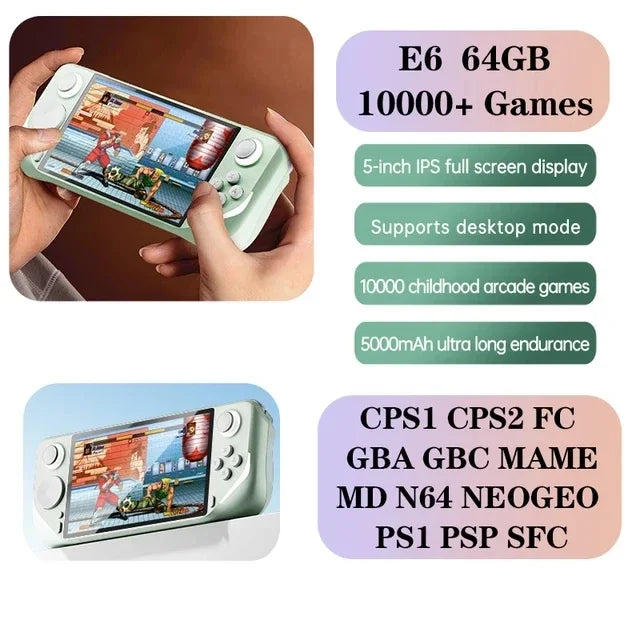 E6 Handheld GAME Console Portable