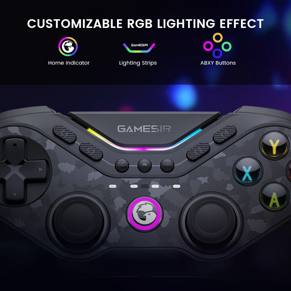 GameSir Tarantula Pro Switch controller wireless gamepad with 9 mappable buttons, 6-axis gyroscope, Hall Effect triggers and NFC